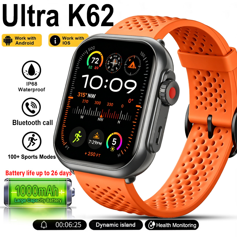 Smartwatch Professional Watches For Men - New Watch Ultra K62 Smartwatch Men