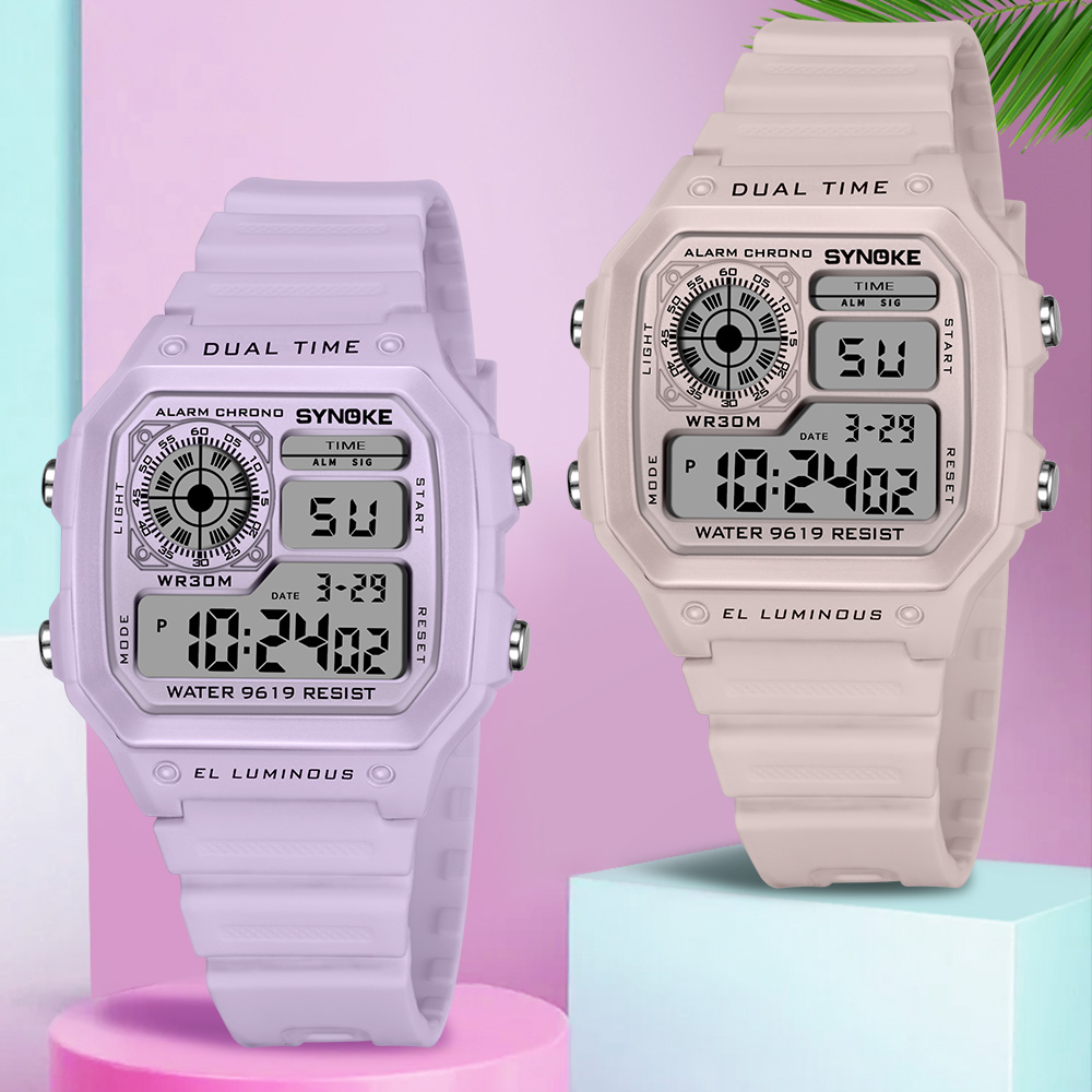 Tide Watch Surf - SYNOKE Digital Watches Lady Sports Luminous