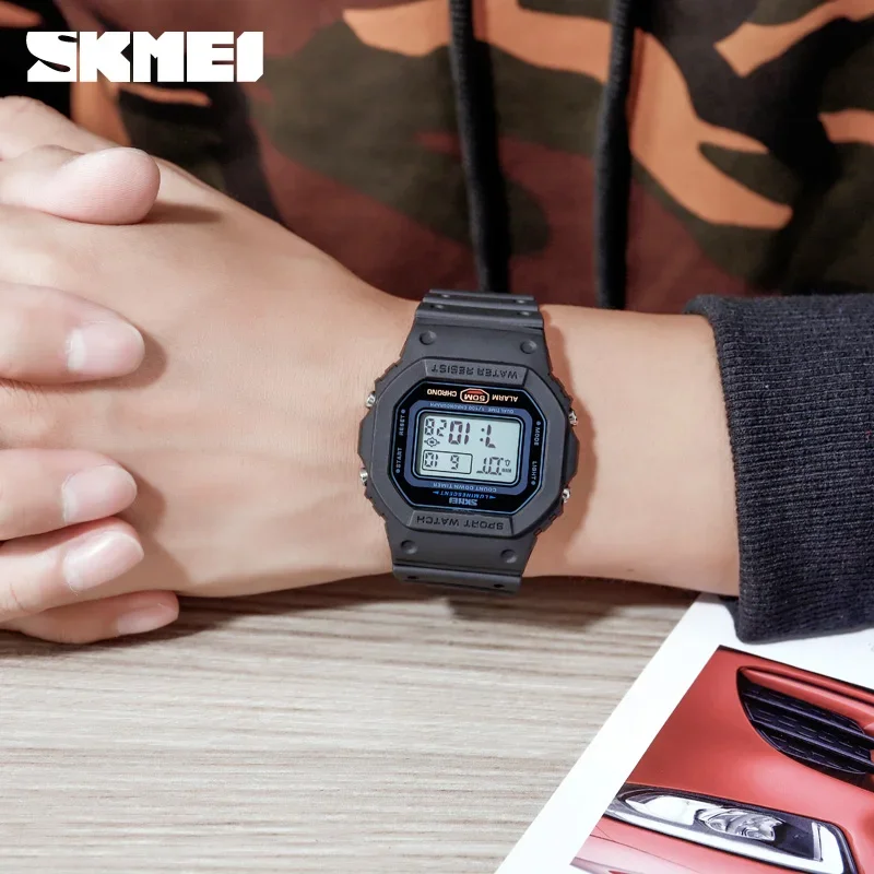 Tide Watch Surf - SKMEI 1628 Luxury Digital Men Watches