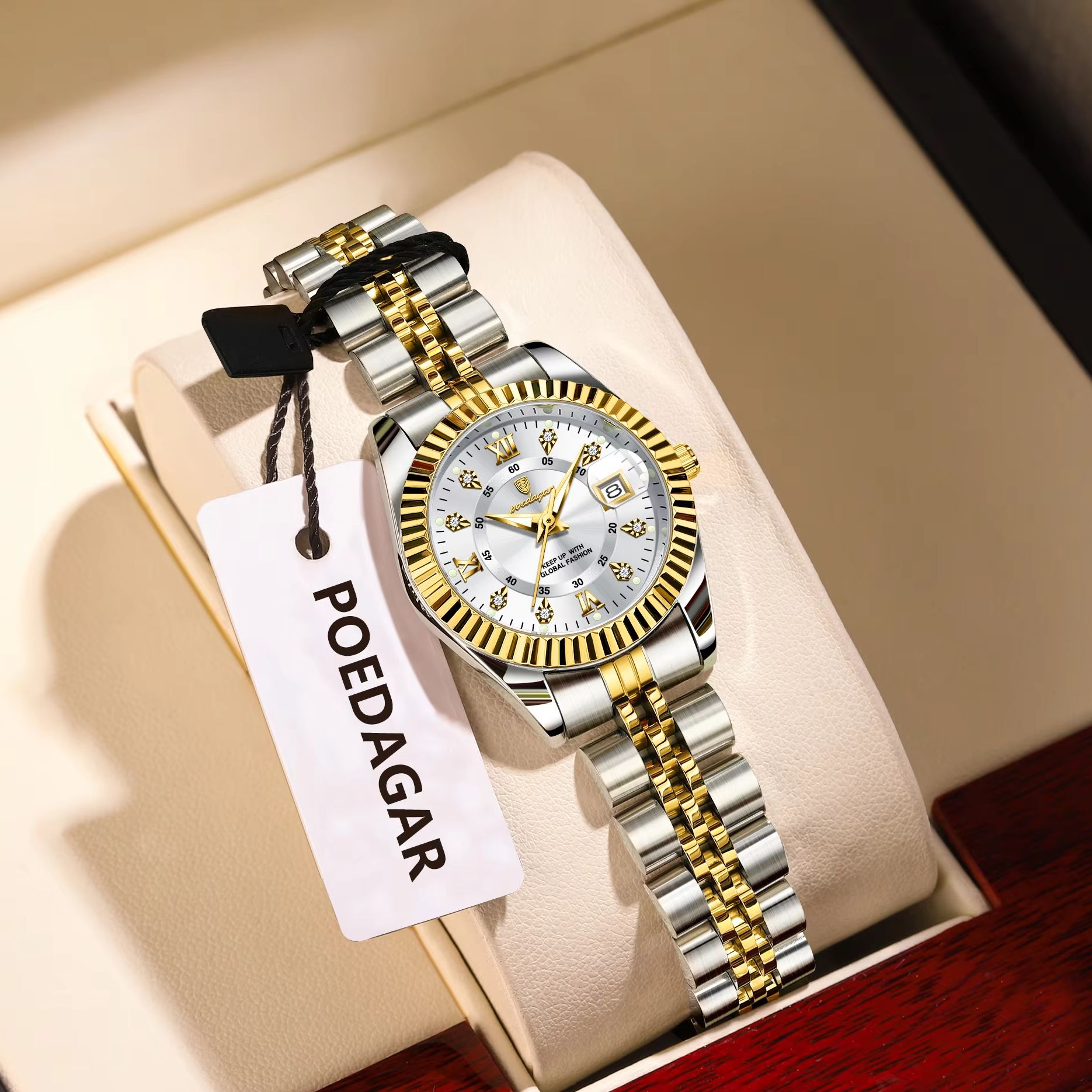 Waterproof Diving Watch - POEDAGAR Fashion Luxury Ladies Wristwatch Waterproof