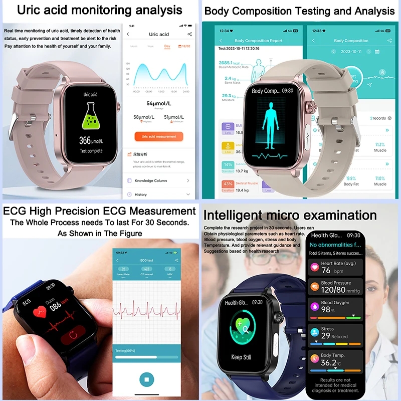 2025 New For XIAOM1 ECG+PPG Bl - Smartwatch Professional Watches For Men recension och pris