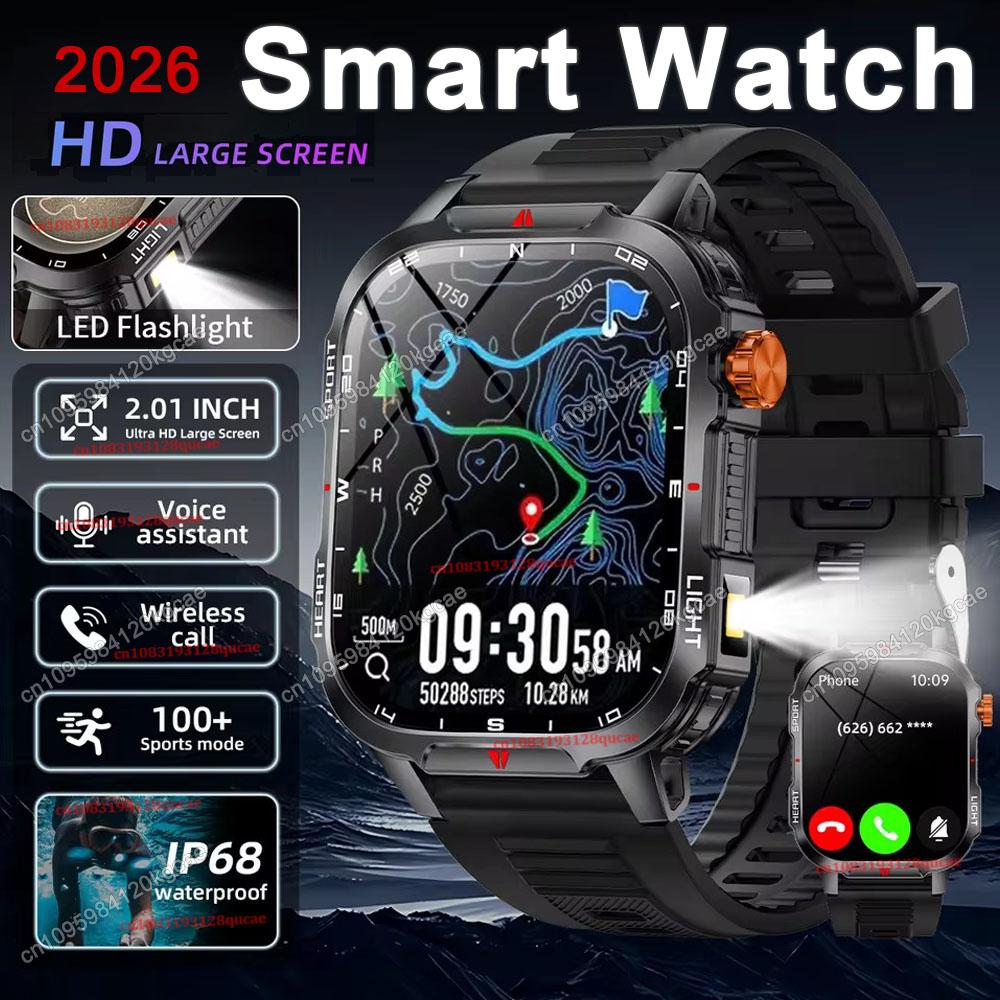 2026 New Rugged Military GPS S - Smartwatch Rugged Watches For Men recension och pris