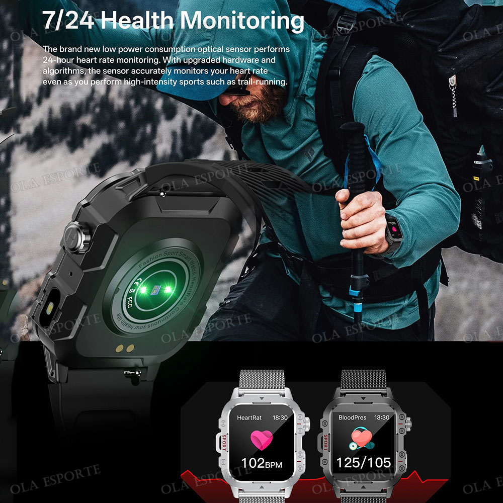 2026 New Rugged Military GPS S - Smartwatch Rugged Watches For Men recension och pris