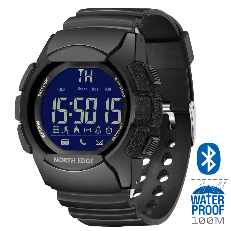 NORTH EDGE AK 100M Waterproof  - Smartwatch Digital Watches For Men recension och pris