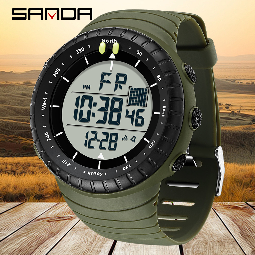 SANDA New 6256 Men's Electroni - Tide Watch Surf recension och pris
