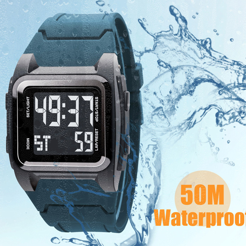 YIKAZE Men's Digital Watch 50M - Tide Watch Surf recension och pris