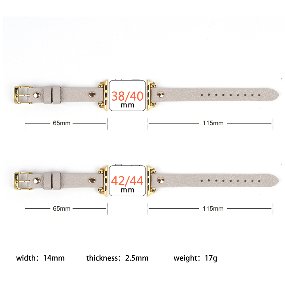 Slim Thin Band Leather Rivet S - Smartwatch Slim Watches For Men recension och pris