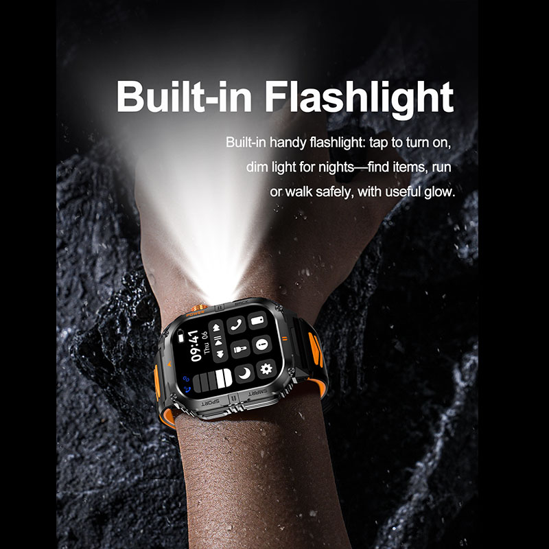 Large 1000mAh Battery Mens Out - Smartwatch Rugged Watches For Men recension och pris