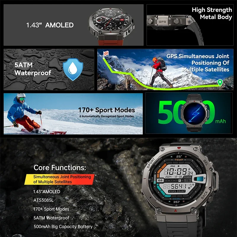 2026 New Military DM58 GPS Sma - Smartwatch Professional Watches For Men recension och pris