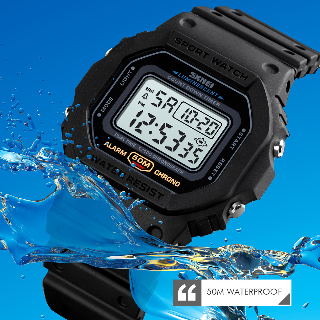 SKMEI 1628 reloj hombre Multif - Tide Watch Surf recension och pris