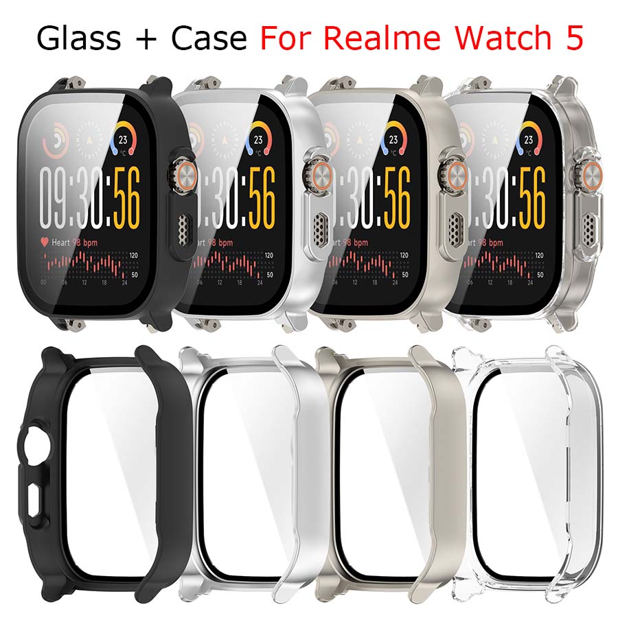 Hard PC+Tempered Glass Case Fo - Watch S Realme recension och pris