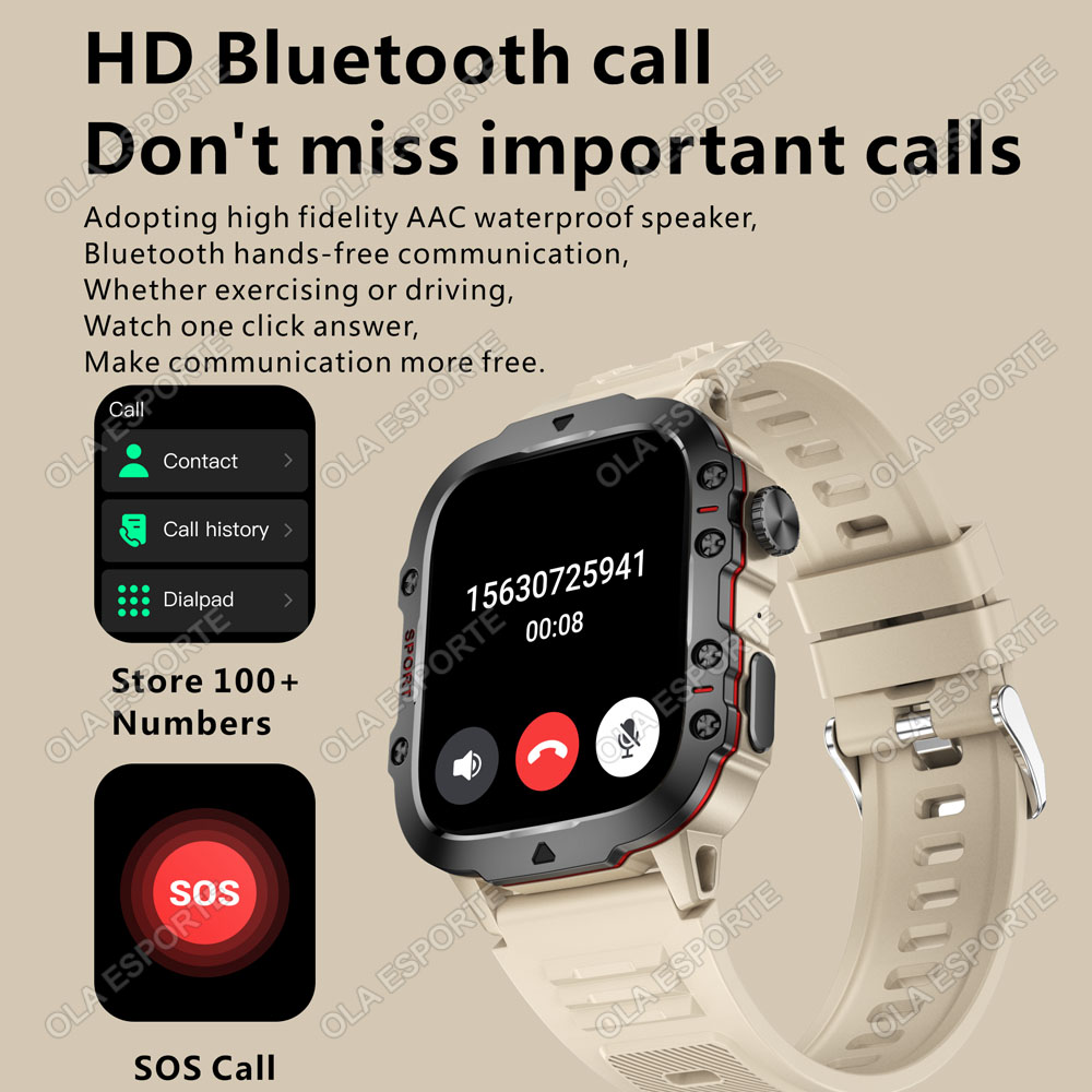 2025 New Military Smart Watch  - Watch Iwo recension och pris