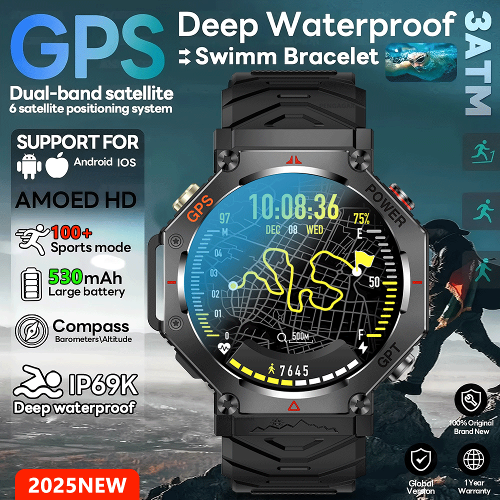 2026 New T-Rex 3 Ultra 10ATM W - Smartwatch Rugged Watches For Men recension och pris