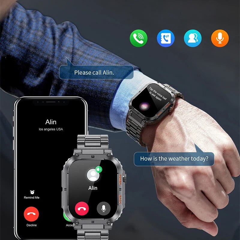 LIGE Outdoor Sports Fitness Sm - Smartwatch Digital Watches For Men recension och pris