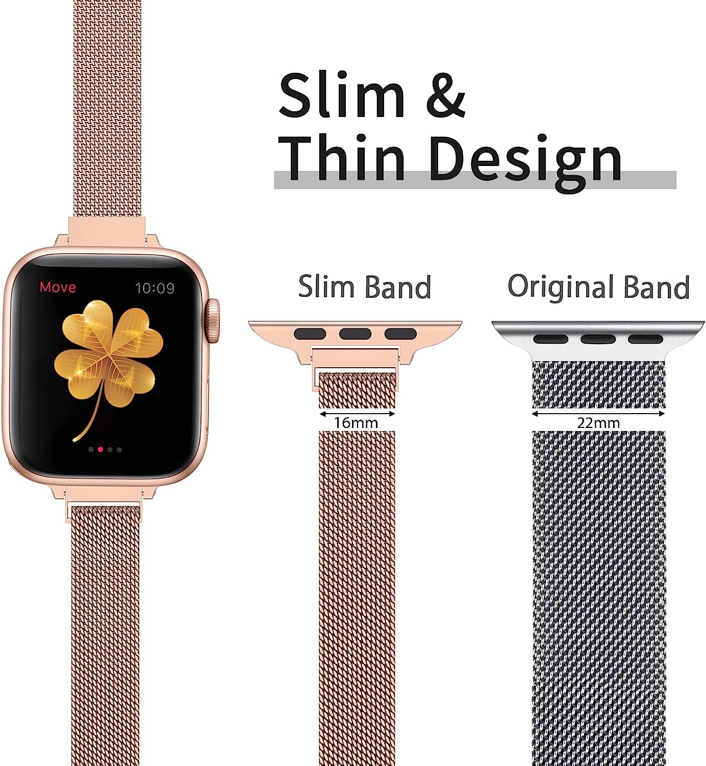 Slim Milanese Loop Strap For A - Smartwatch Slim Watches For Men recension och pris