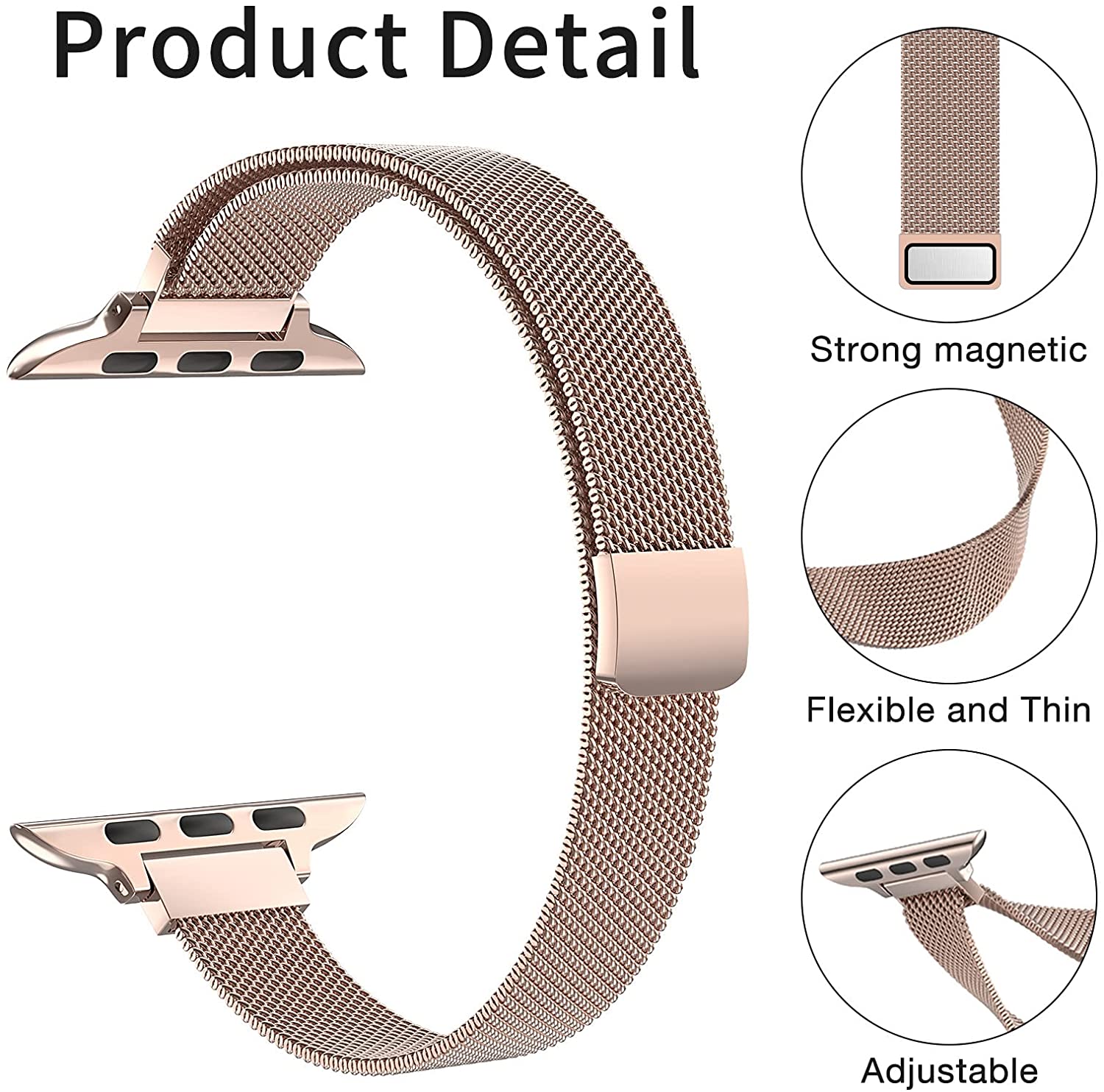 Slim Milanese Loop Strap For A - Smartwatch Slim Watches For Men recension och pris