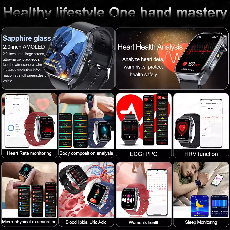 2026 New AI Health Detection E - Smartwatch Professional Watches For Men recension och pris