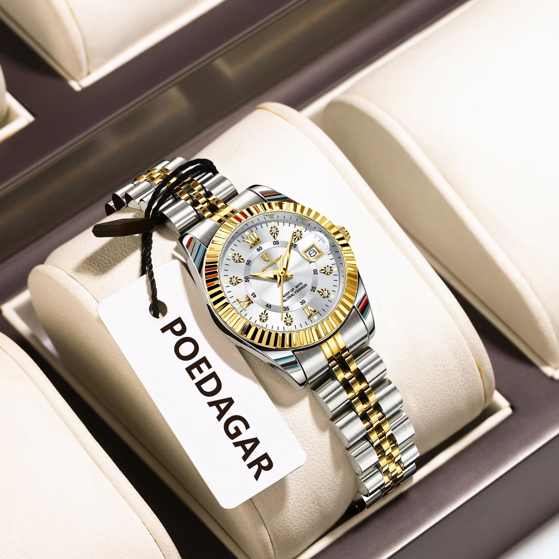 POEDAGAR Fashion Luxury Ladies - Waterproof Diving Watch recension och pris