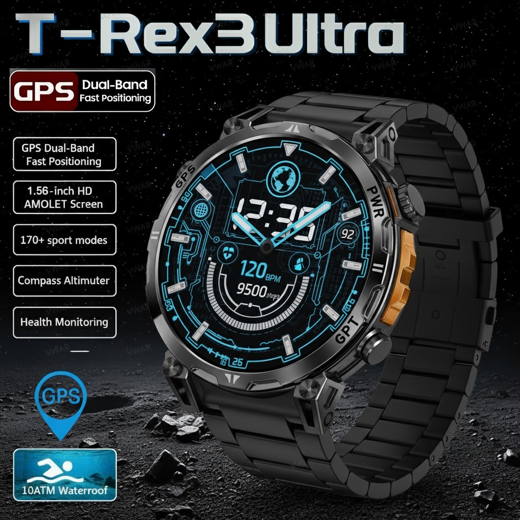 2026 New T-Rex 3 Pro Military  - Huawei Smartwatch Watch Fit recension och pris