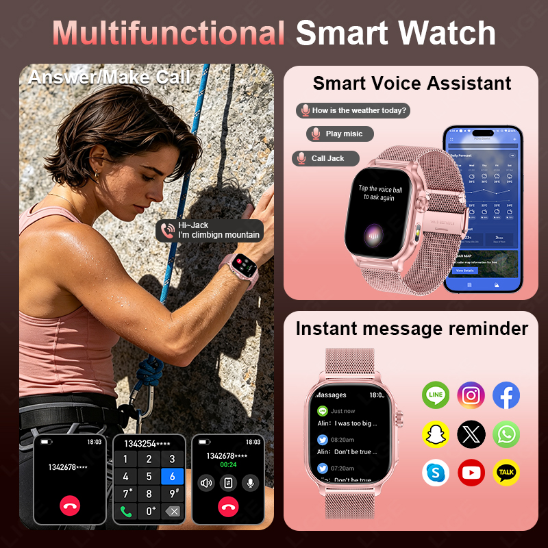 2026 New 1400mAh Large Battery - Smartwatch Watches Gift For Women recension och pris