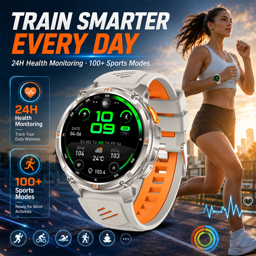 YAOCX AMOLED Smartwatch Men 11 - Smartwatch Rugged Watches For Men recension och pris