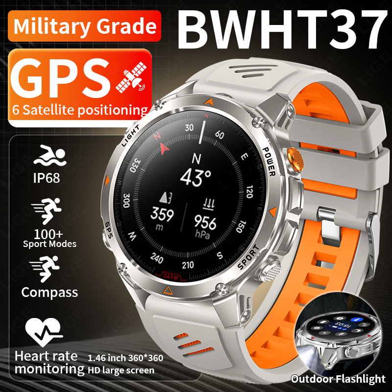 LIGE Rugged GPS Track Smart Wa - Smartwatch Watches For Men recension och pris