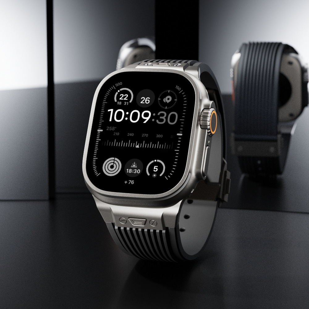 Silicone Strap for Apple Watch - Smartwatch Slim Watches For Men recension och pris