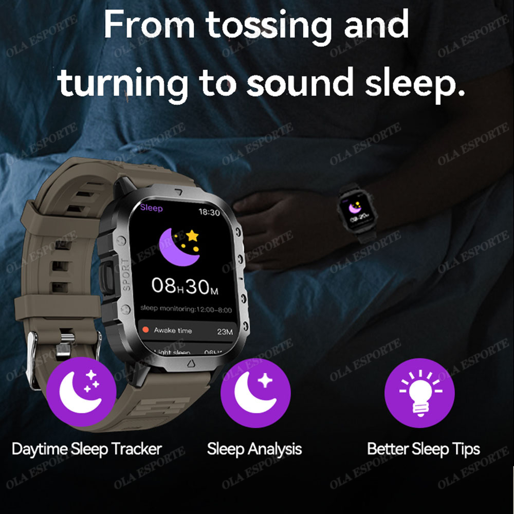 New Rugged Military Flashlight - Smartwatch Rugged Watches For Men recension och pris