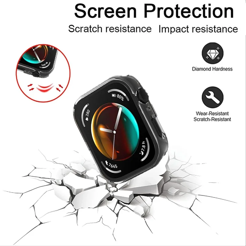 PC Case+Tempered Glass For Hua - Huawei Smartwatch Watch Fit recension och pris
