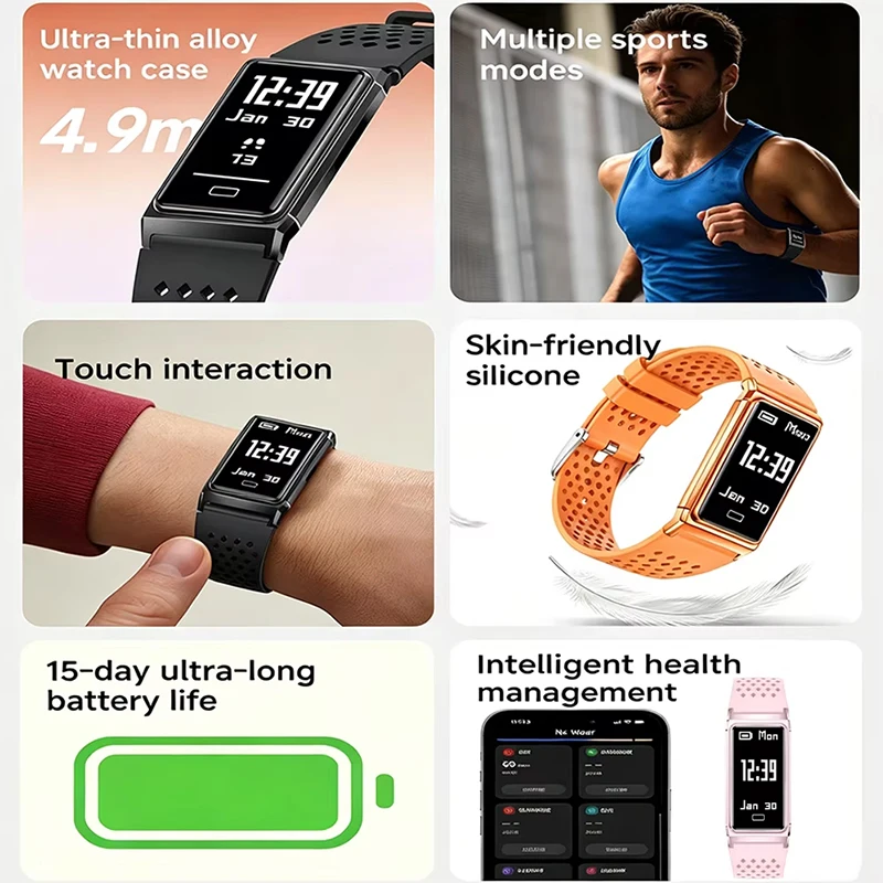 LIGE New Ultra-Slim Smart Brac - Smartwatch Slim Watches For Men recension och pris