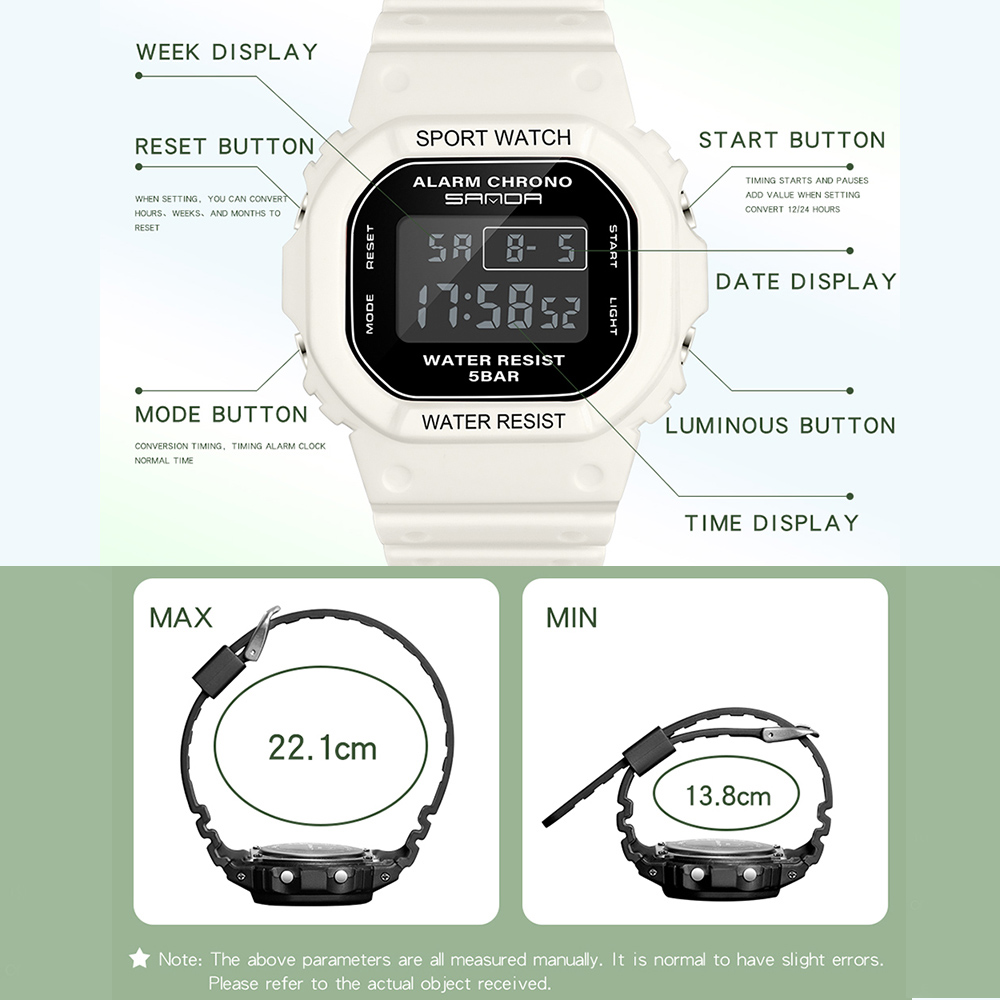 SANDA Luxury Ladies Sports Wat - Tide Watch Surf recension och pris