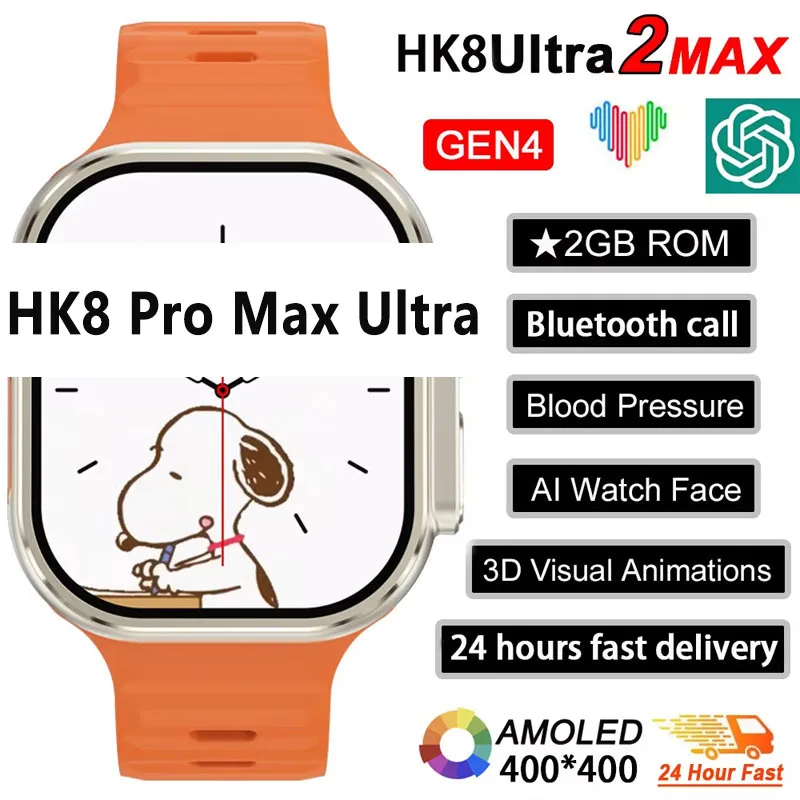New Series 9 Watch PK HK8 PRO  - Watch Iwo recension och pris