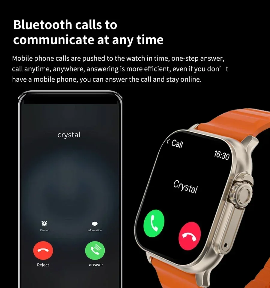 New Series 9 Watch PK HK8 PRO  - Watch Iwo recension och pris