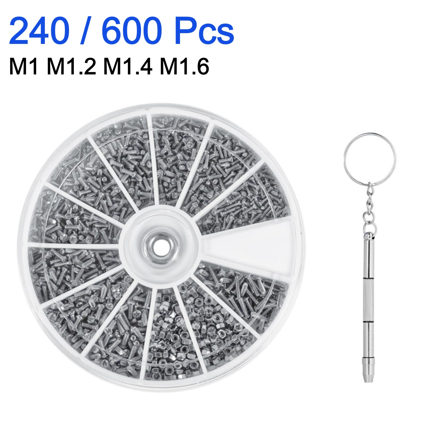 240/600Pcs small screw nut scr - Watchmaker Screwdriver recension och pris