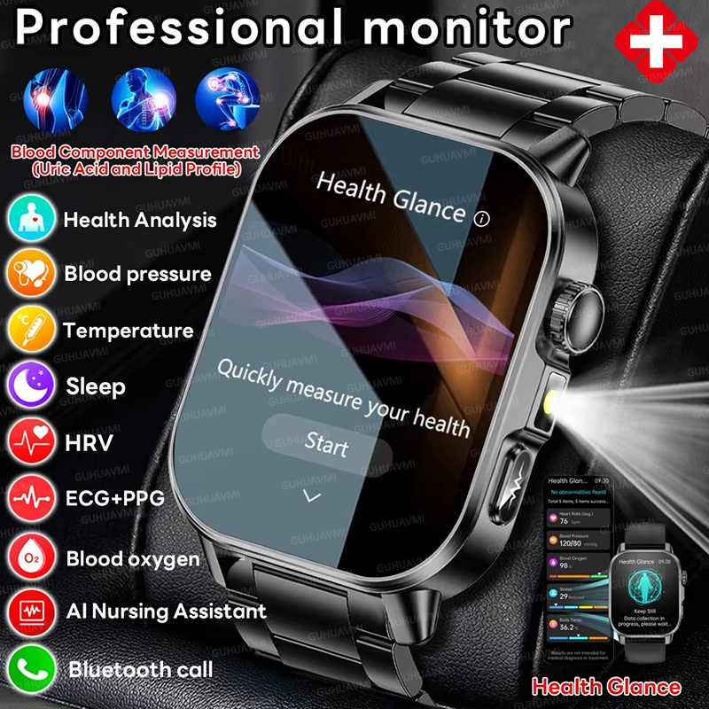 Nursing Grade New ECG+PPG Thre - Smartwatch Professional Watches For Men recension och pris