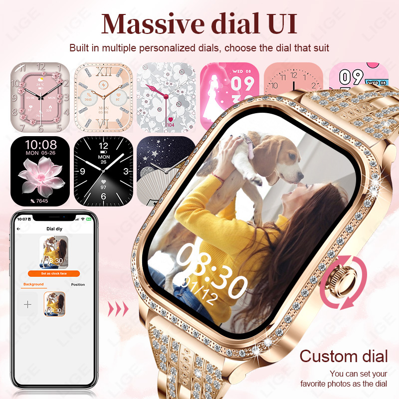 LIGE Smart Watch Women Waterpr - Smartwatch Digital Watches For Women recension och pris