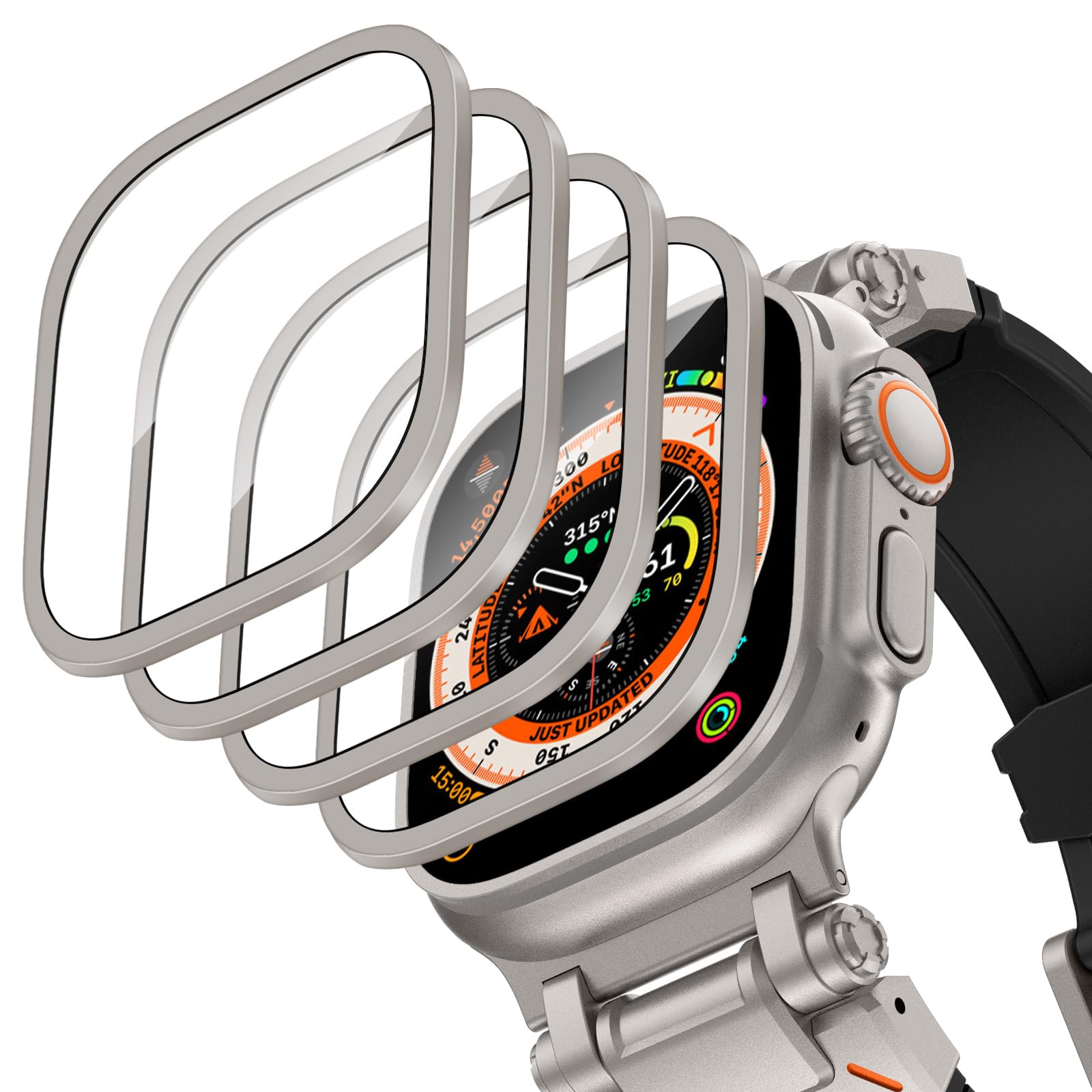 Aluminium Alloy Case+Tempered  - Smartwatch Watches For Men recension och pris