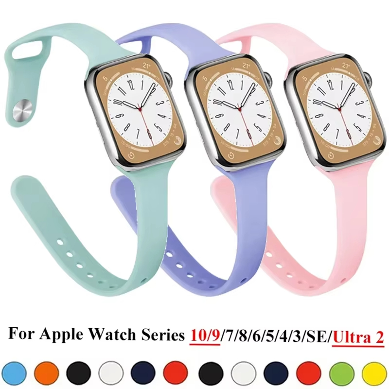 Slim Silicone Strap For Apple  - Smartwatch Slim Watches For Men recension och pris