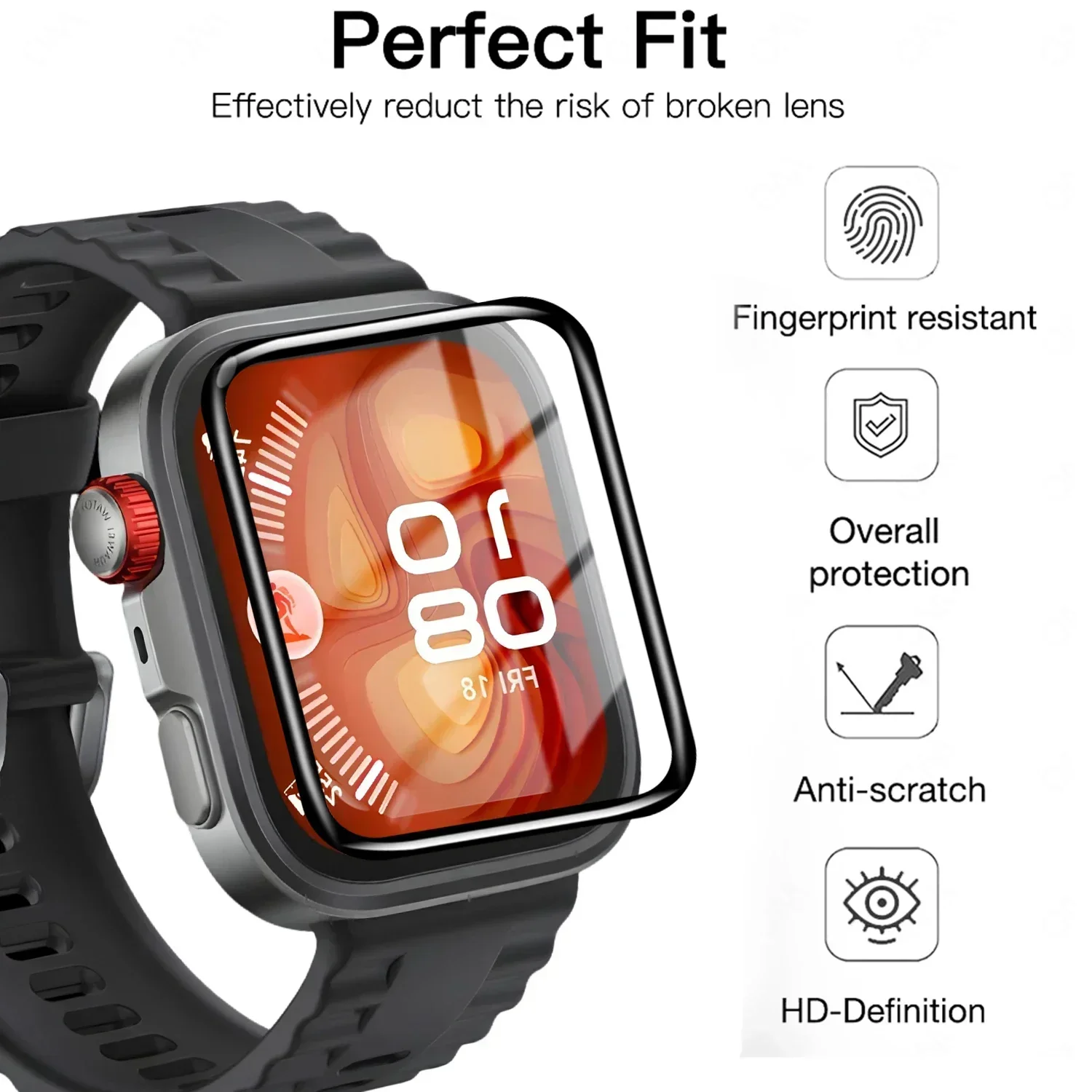 5 Pcs Tempered film For Huawei - Huawei Smartwatch Watch Fit recension och pris