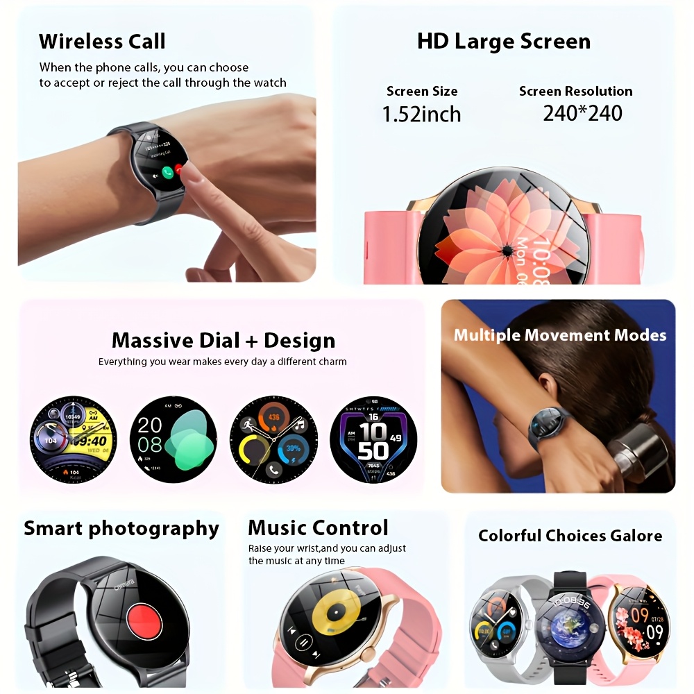 LAXASFIT Outsport Smart Watch  - Smartwatch Watches Gift For Women recension och pris