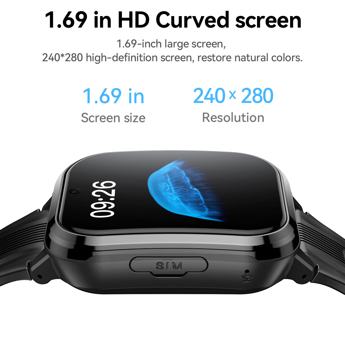HOCO Y108 1.69inch HD LCD Curv - Smartwatch Watches For Kid Girl recension och pris