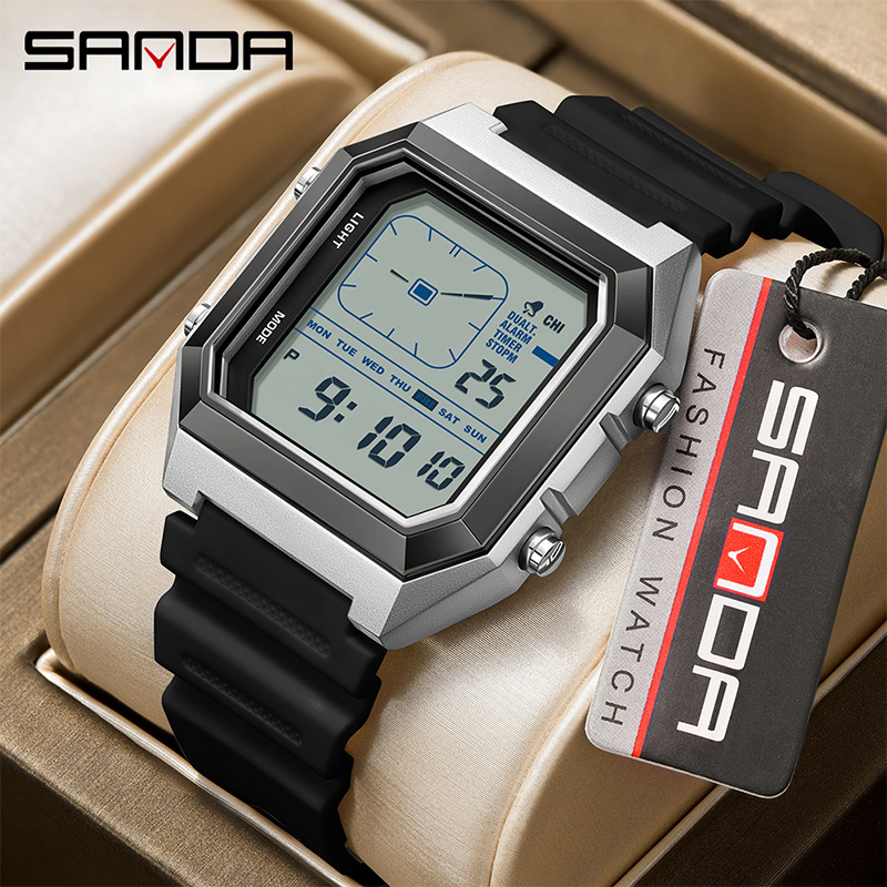 SANDA 6307 New Men's Digital M - Tide Watch Surf recension och pris