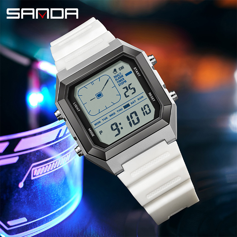 SANDA 6307 New Men's Digital M - Tide Watch Surf recension och pris